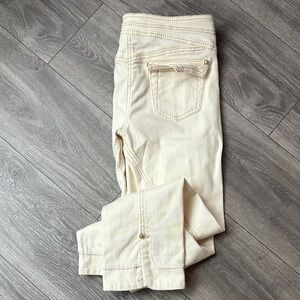 Roberto Cavalli Cream Straight Leg Jeans